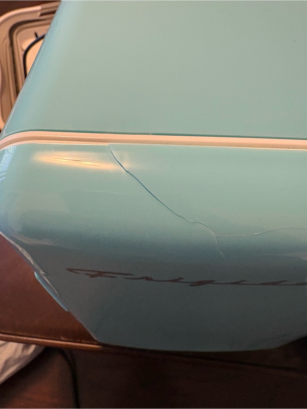 Light Blue Mini Appliance - Compact Retro Style - Picture 4 of 4